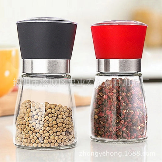 Creative kitchen appliances hand glass grinder with pepper mill